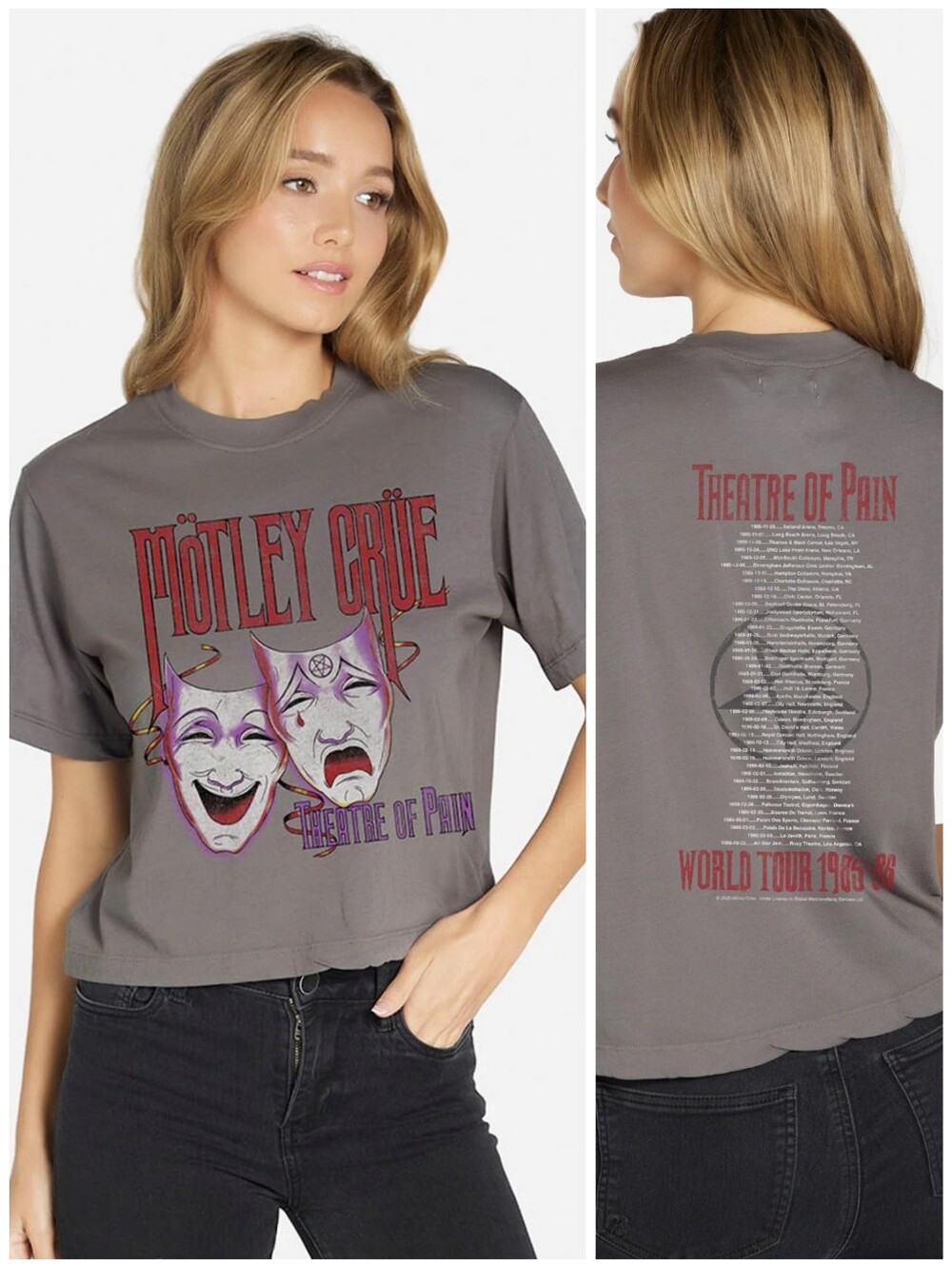 Lauren Moshi Motley Crue Theater Of Pain rue tee